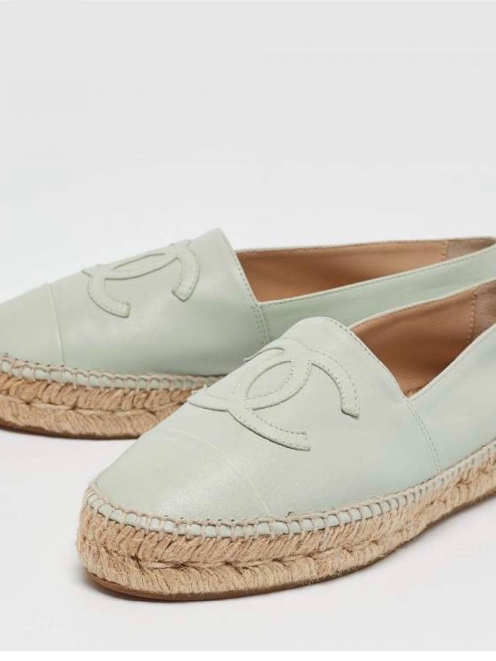 Chanel espadrille flats